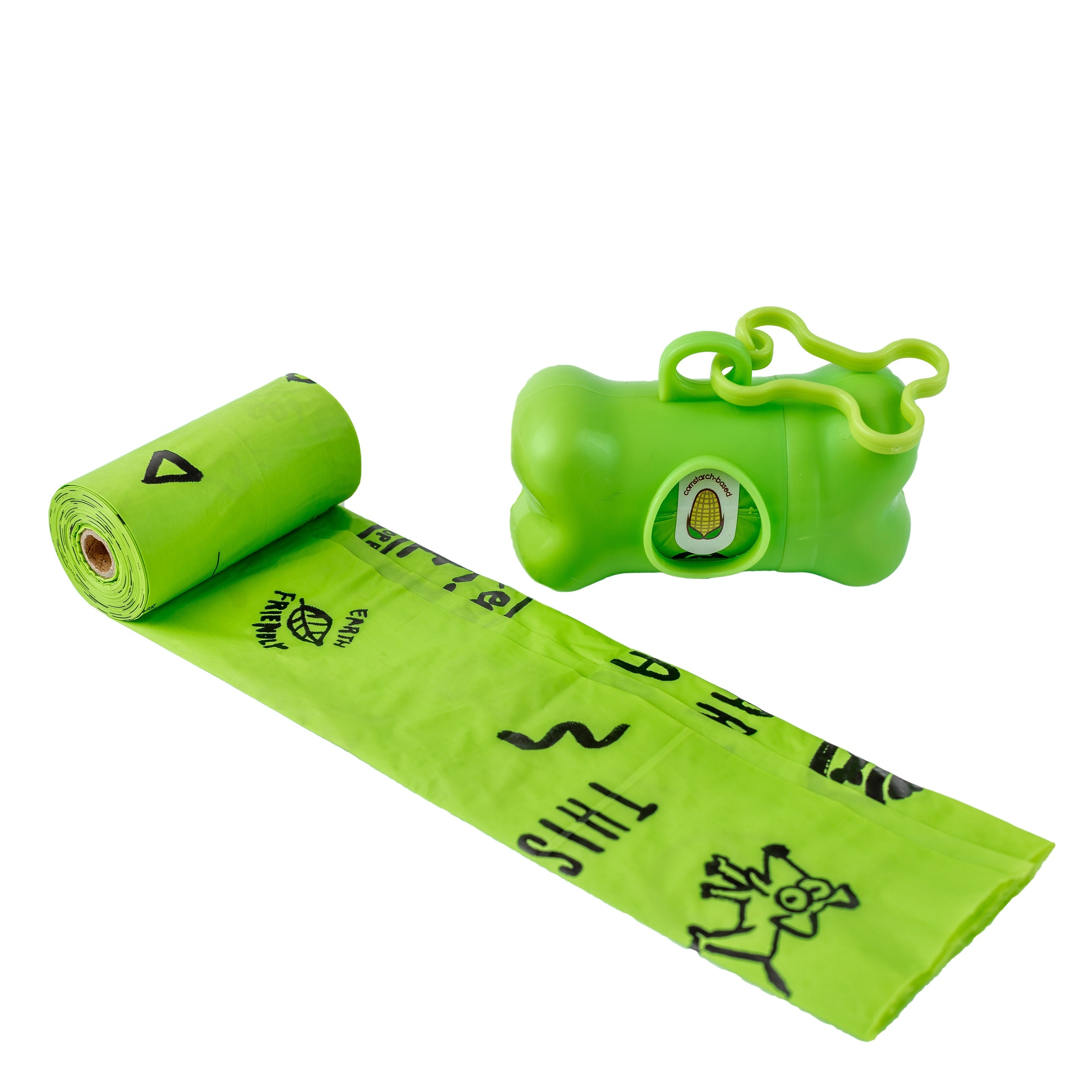 Compostable Pet Poop Bags with Portable Dispenser