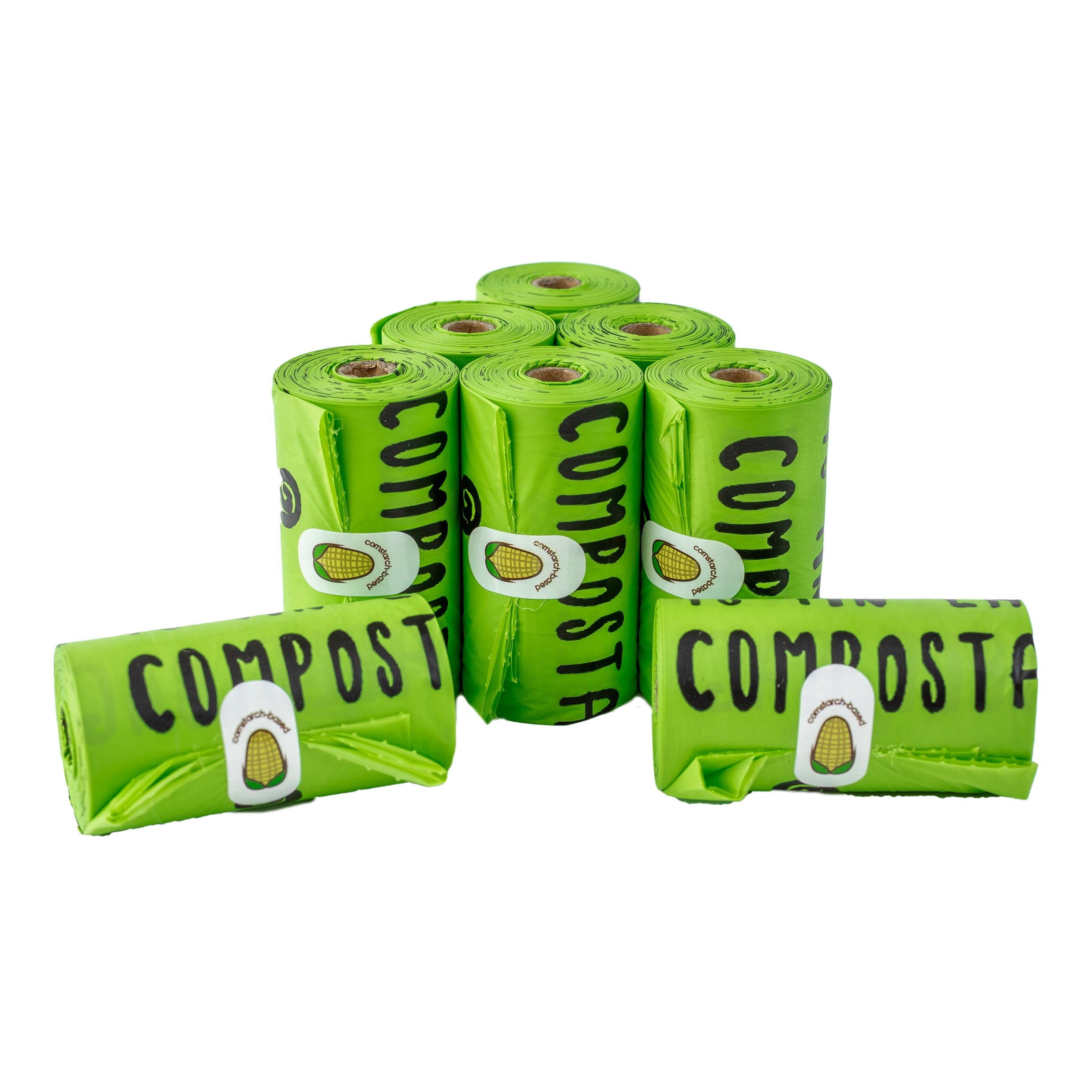 Compostable Pet Poop Bags - 8 Roll Value Pack