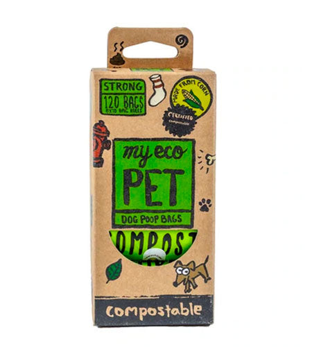 Compostable Pet Poop Bags - 8 Roll Value Pack